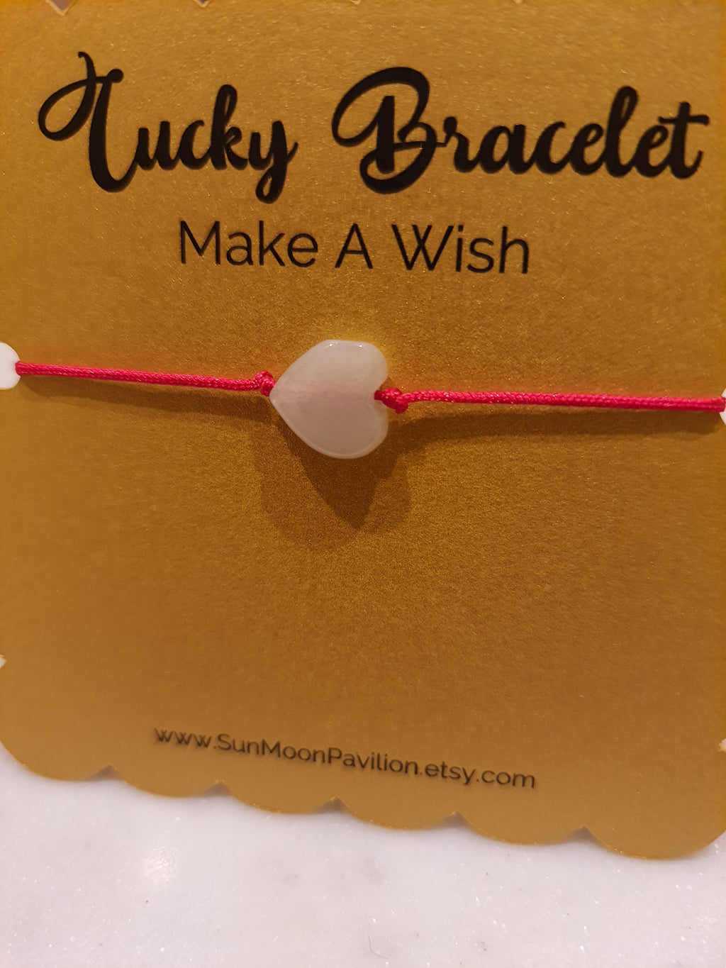 Natural Burmese Jadeite Heart Charm Chinese Red String Bracelet