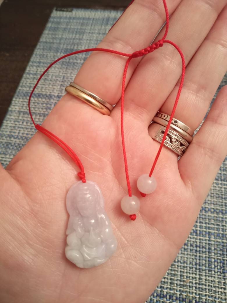 Burmese Jadeite Jade Buddha Necklace