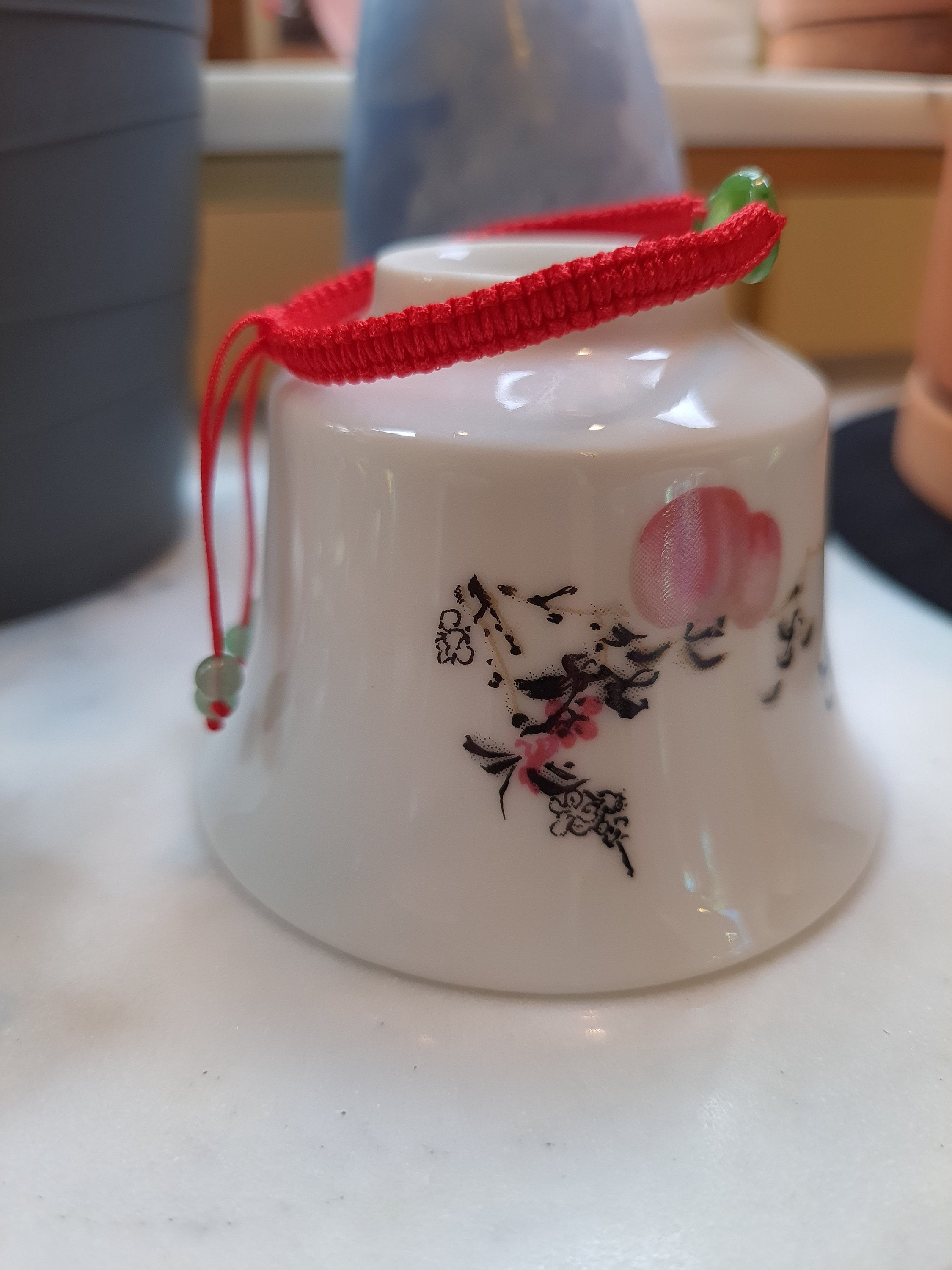 Canadian Nephrite Jade Infinity Twist Charm Chinese Red String Shamballa Bracelet轉運紅繩手鍊