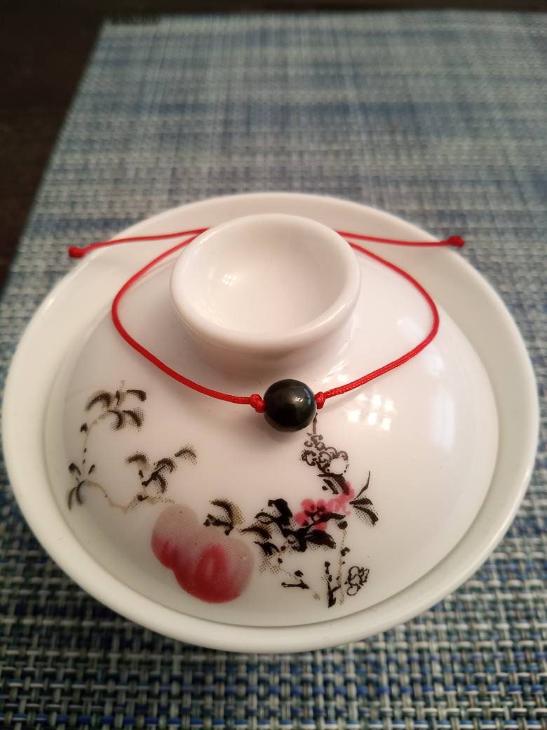 Burmese Jadeite Jade Red String Bracelet