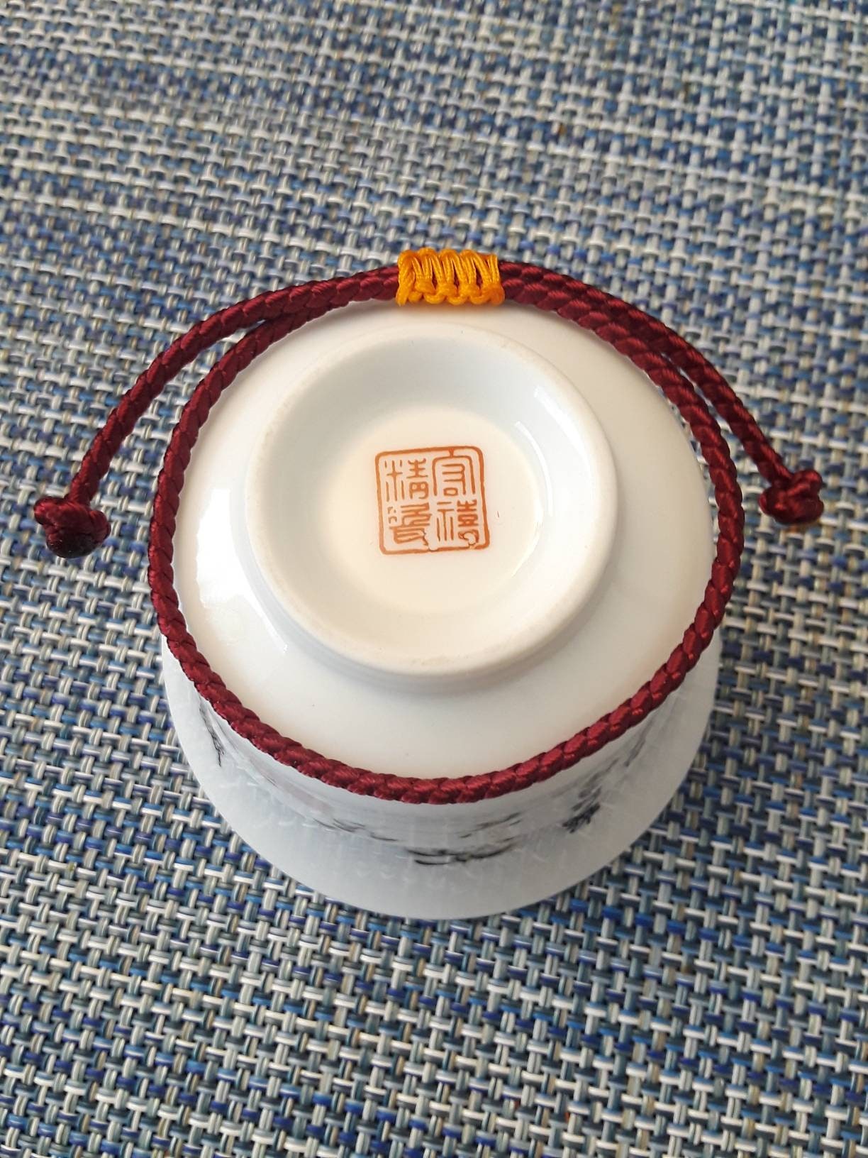 Simple Lucky Chinese Dark Red String Bracelet