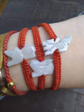 Natural Burmese Jadeite Jade Chinese Zodiac Charm Red String Shamballa Bracelet (Rabbit, Dragon, Rat and Many More)