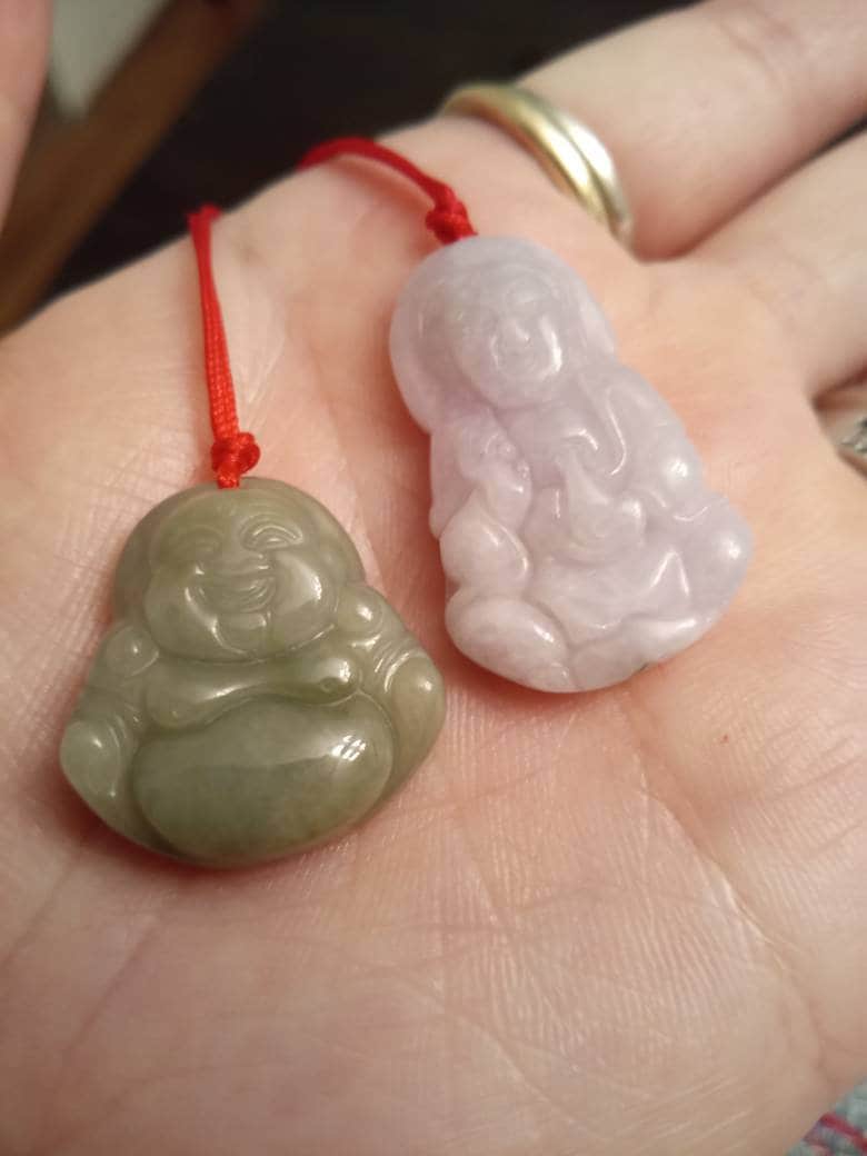Burmese Jadeite Jade Buddha Necklace