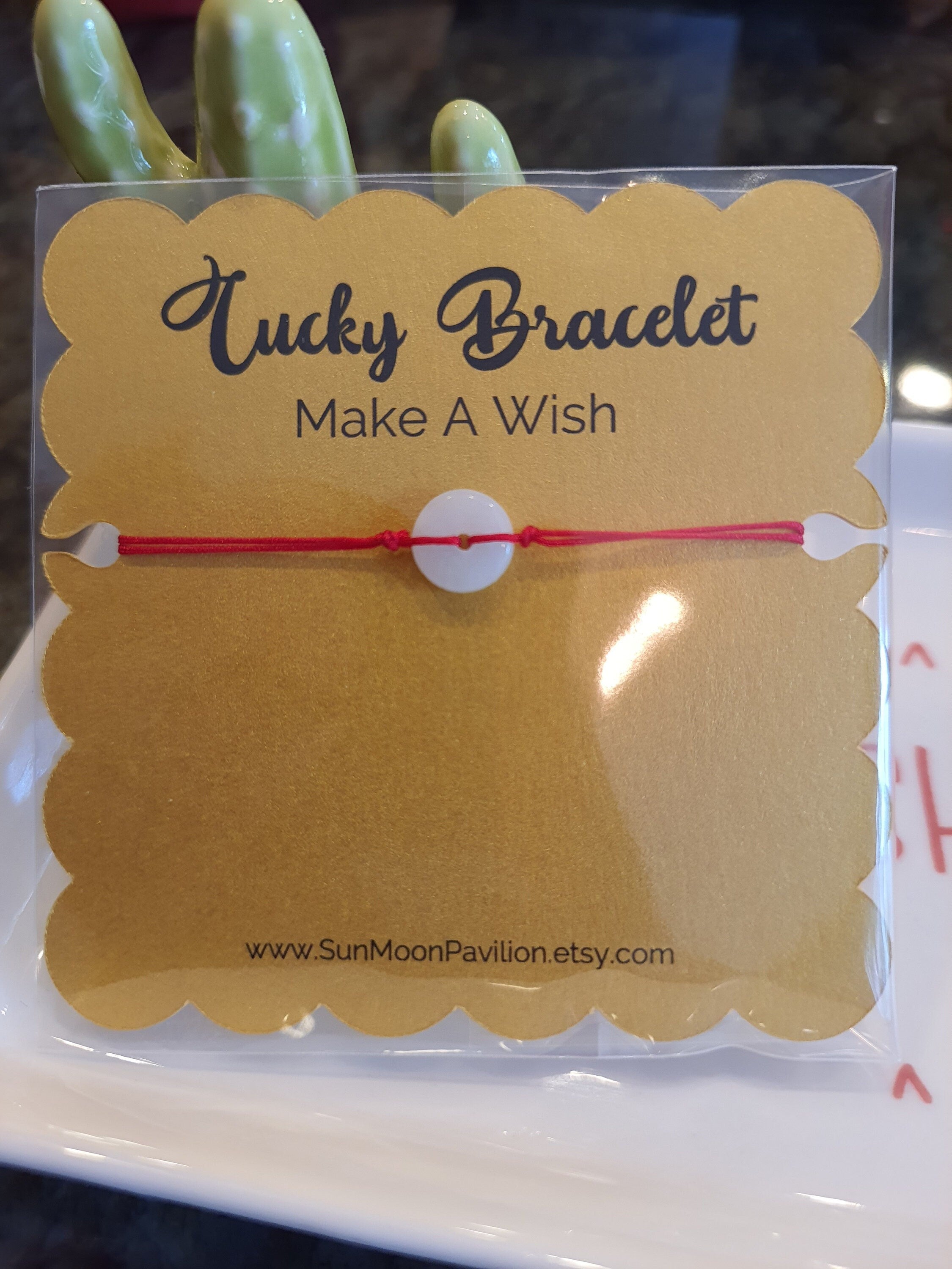 Natural Jadeite Jade Donut Red String Rope Thread Bracelet