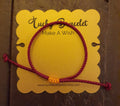 Simple Lucky Chinese Dark Red String Bracelet