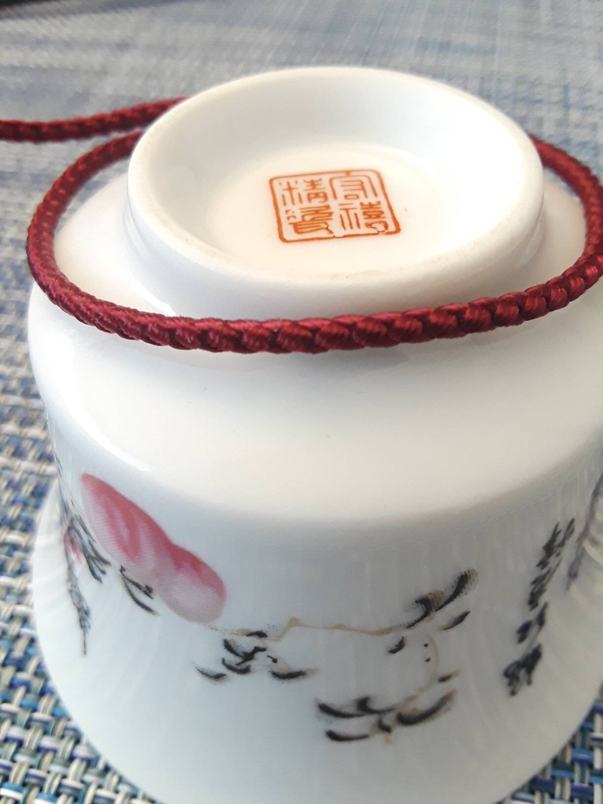 Simple Lucky Chinese Dark Red String Bracelet