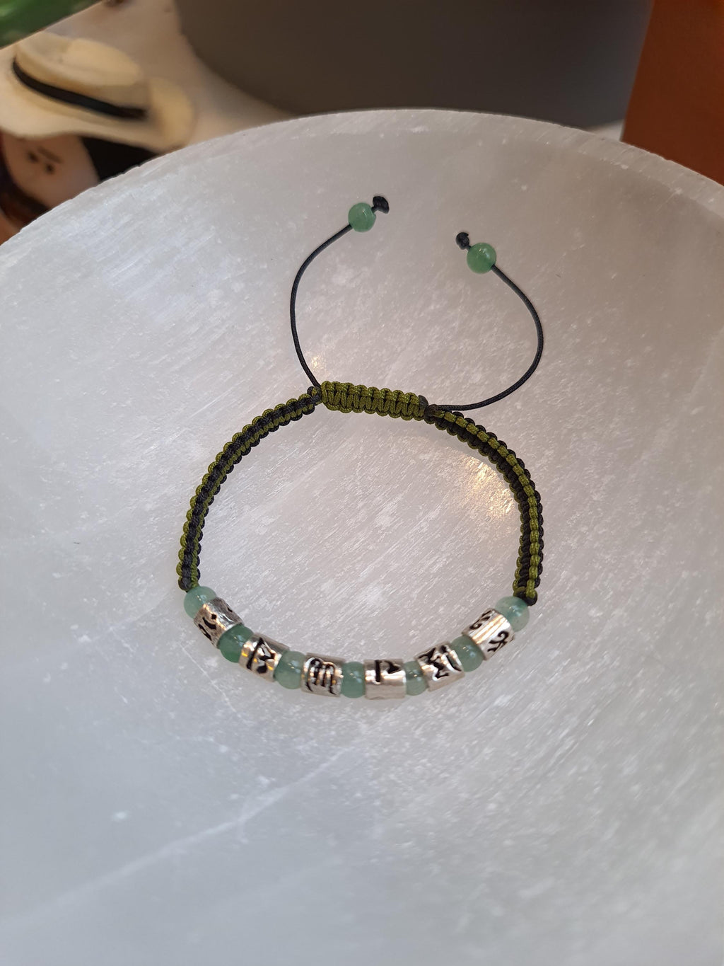 RED String Sterling Silver Six True Words Mantra String Bracelet