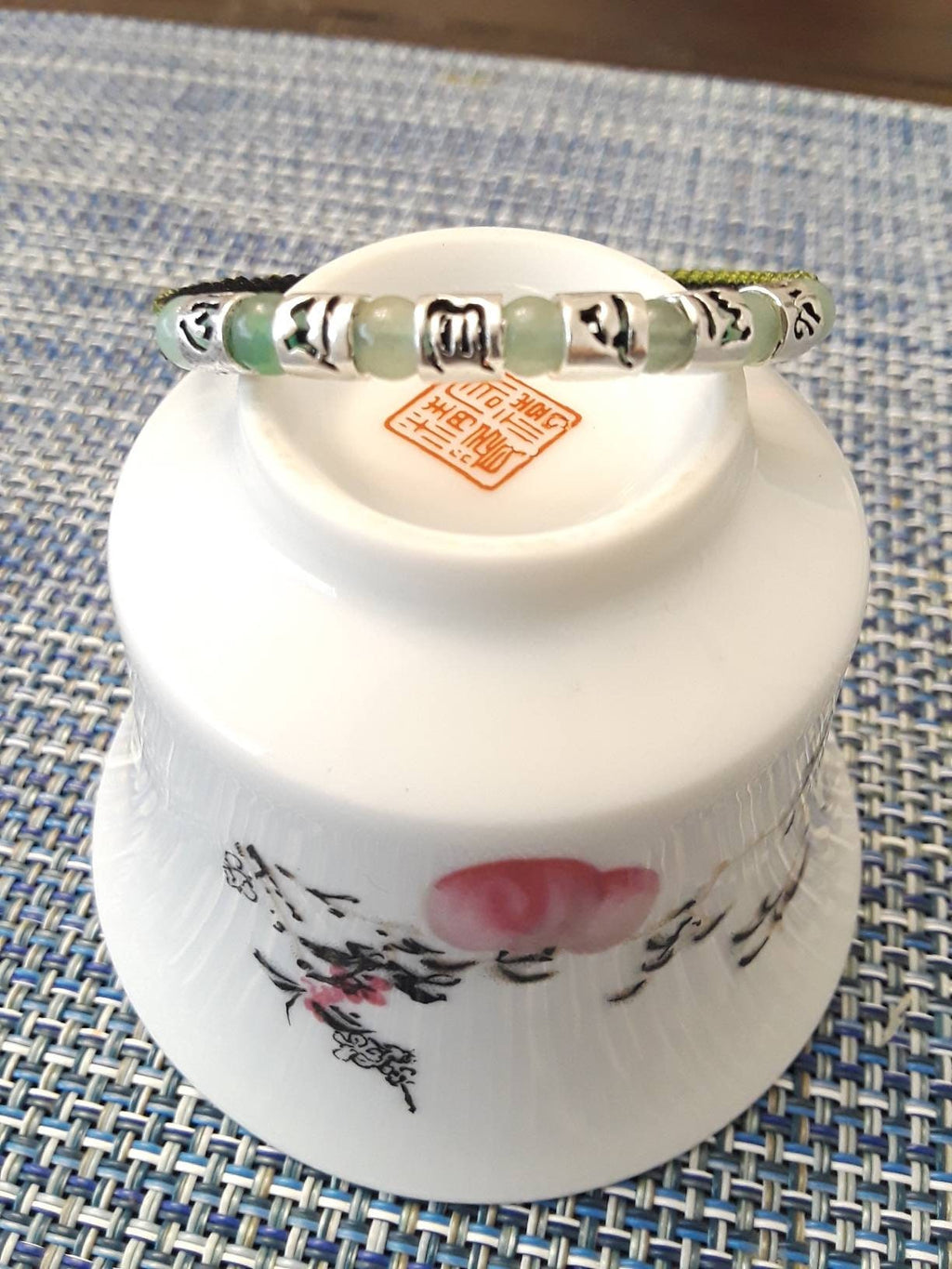 RED String Sterling Silver Six True Words Mantra String Bracelet