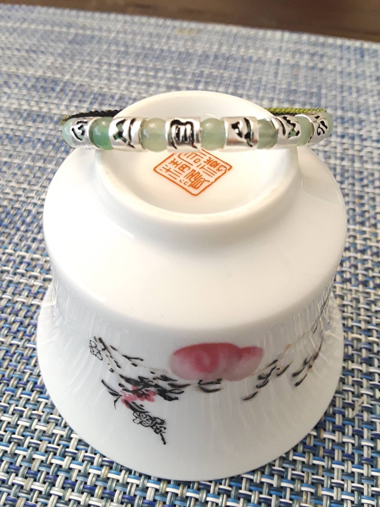 RED String Sterling Silver Six True Words Mantra String Bracelet