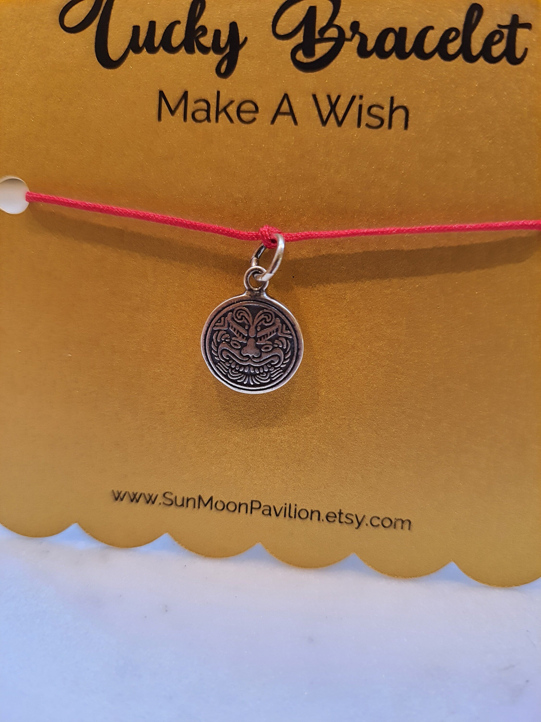 Sterling Silver Auspicious Dragon Charm Red String Bracelet轉運紅繩手鍊