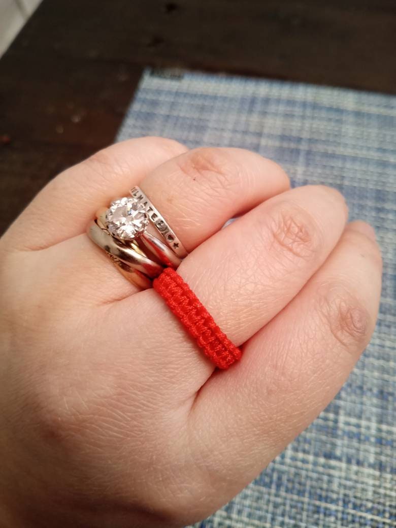 Lucky Red String Ring