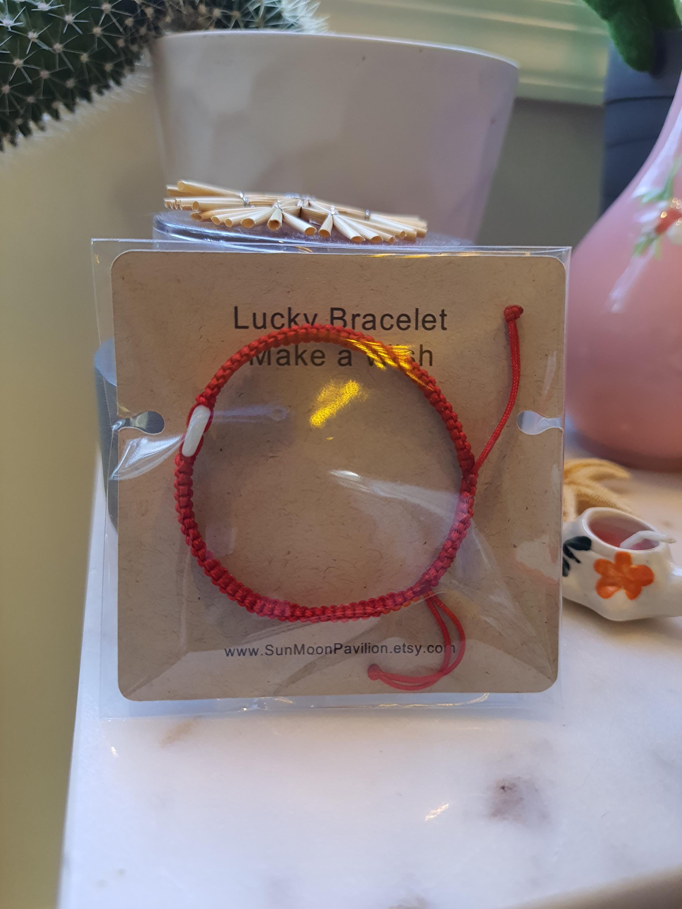 Natural Jadeite Jade Donut Red String Rope Thread Shamballa Bracelet