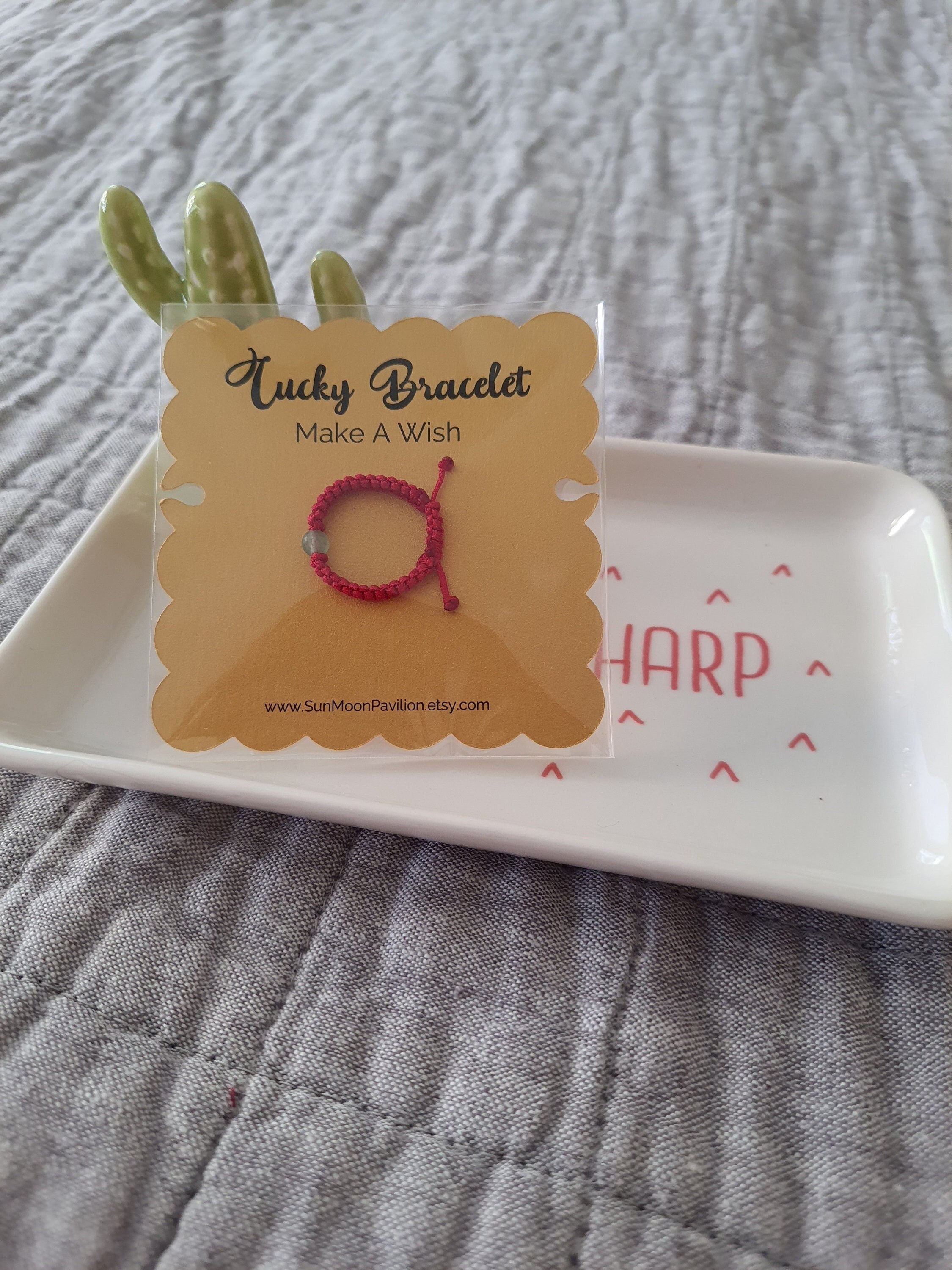 Aventurine Lucky Red String Shamballa Ring