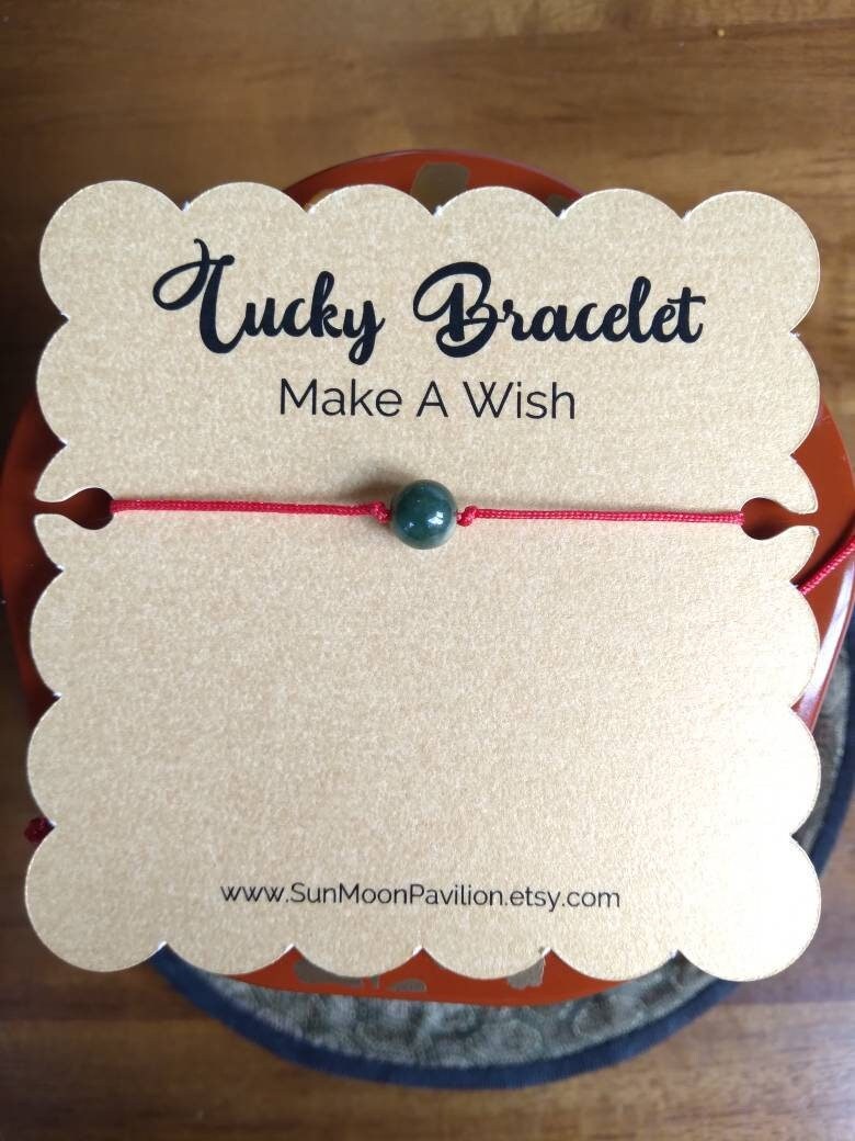 Burmese Jadeite Jade Red String Bracelet